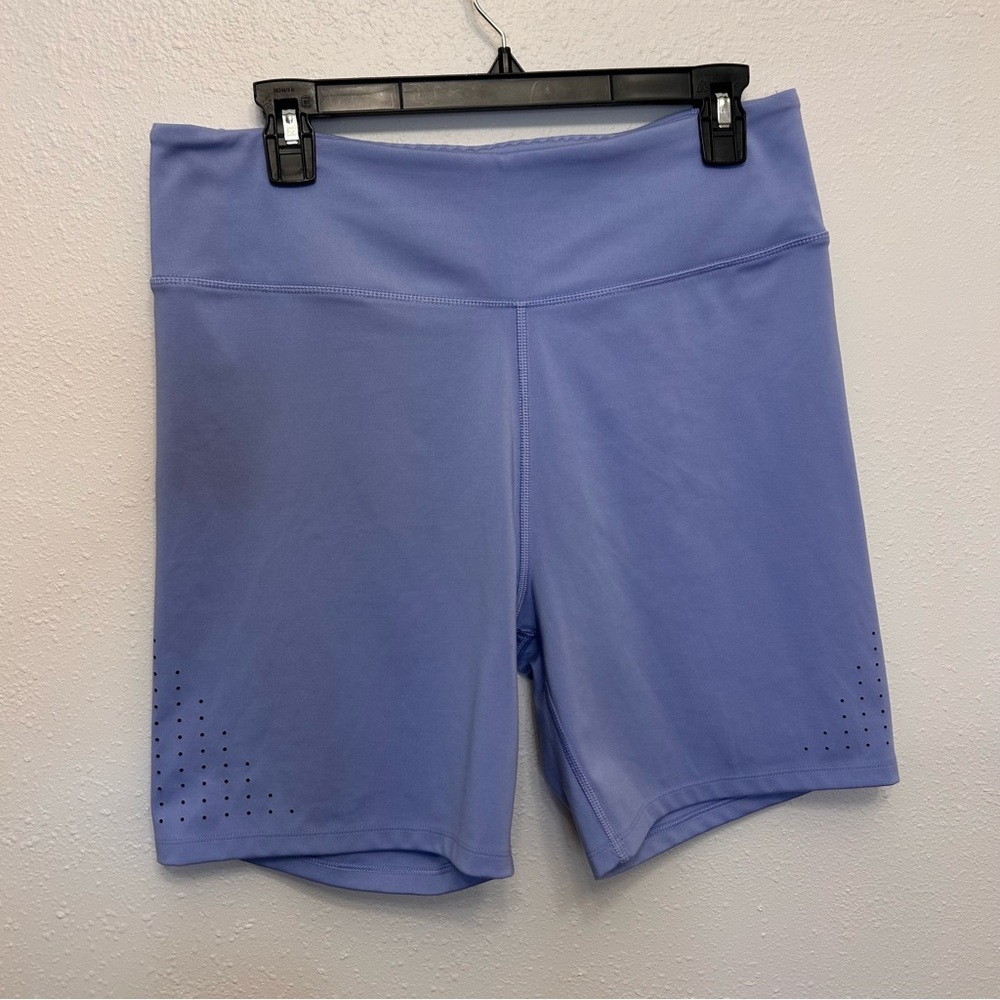 Victoria's Secret Soft Blue Perforated Biker Bike Shorts